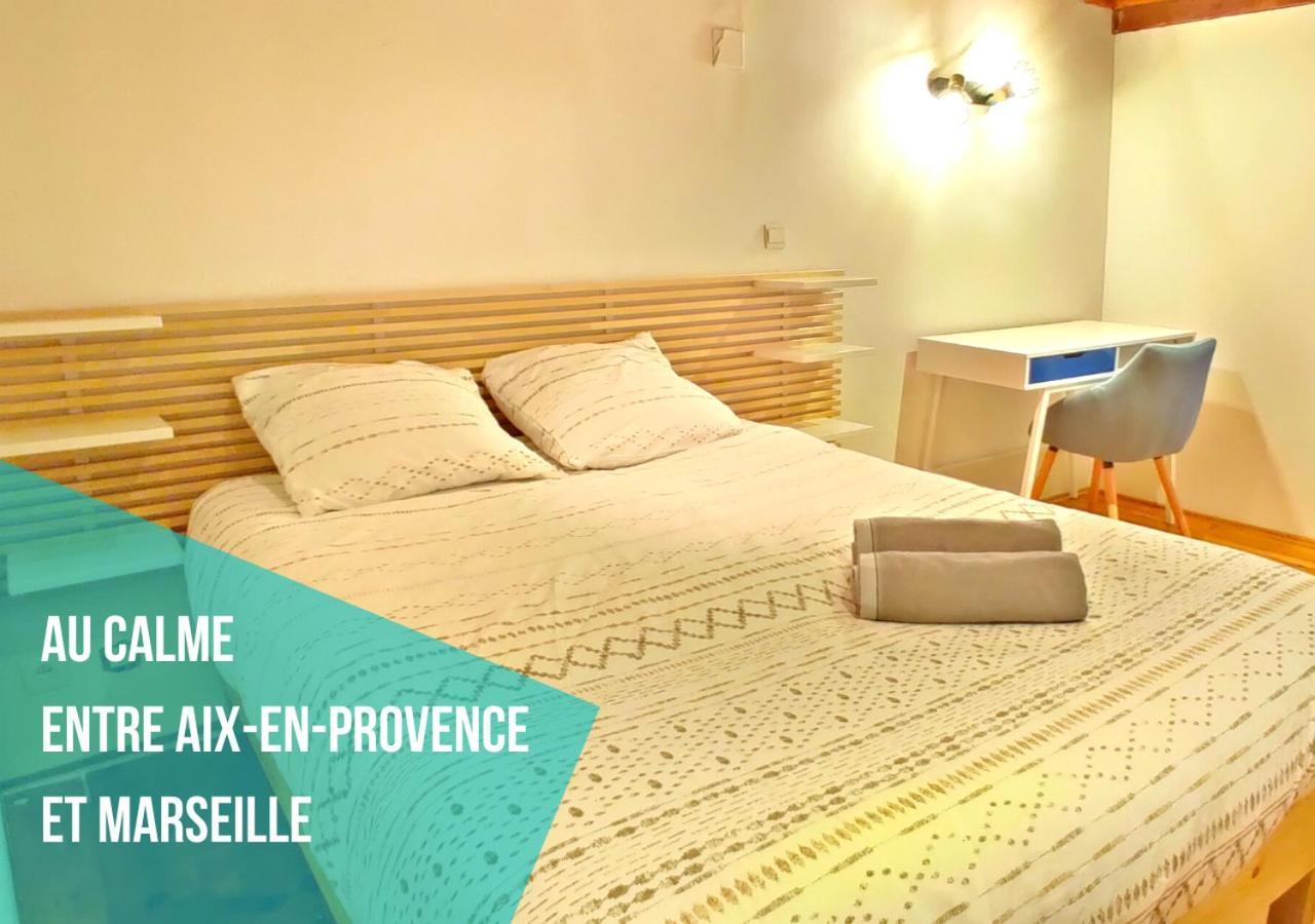 Entre Aix Et Marseille - Petite Maison A Auriol Buitenkant foto